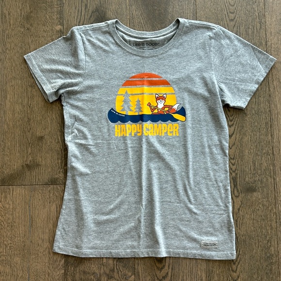 Life Is Good Happy Camper Tee - Picture 1 of 4